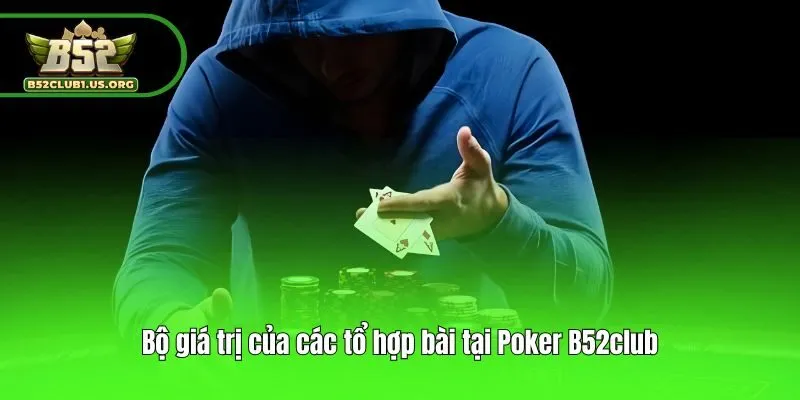Bộ giá trị của các tổ hợp bài tại Poker B52club